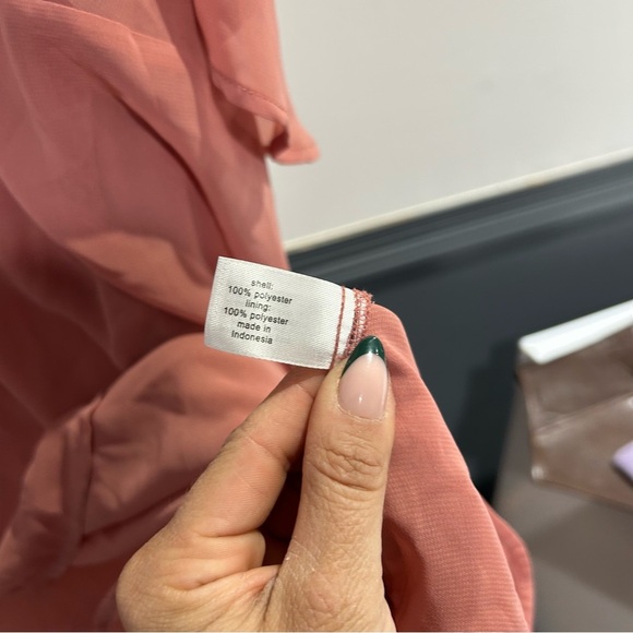 Lane Bryant Women's Pink V-Neck Blouse - Picture 7 of 7